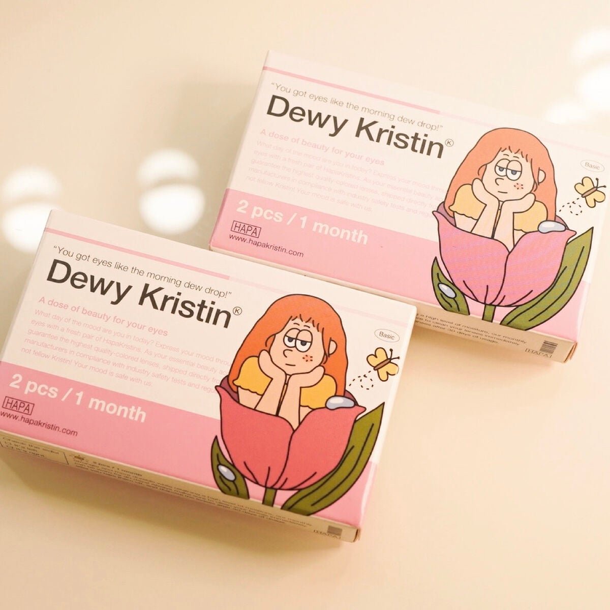 Dewy Kristin Monthly - ブラウン/Hapa kristin/カラーコンタクトレンズを使ったクチコミ(5枚目)