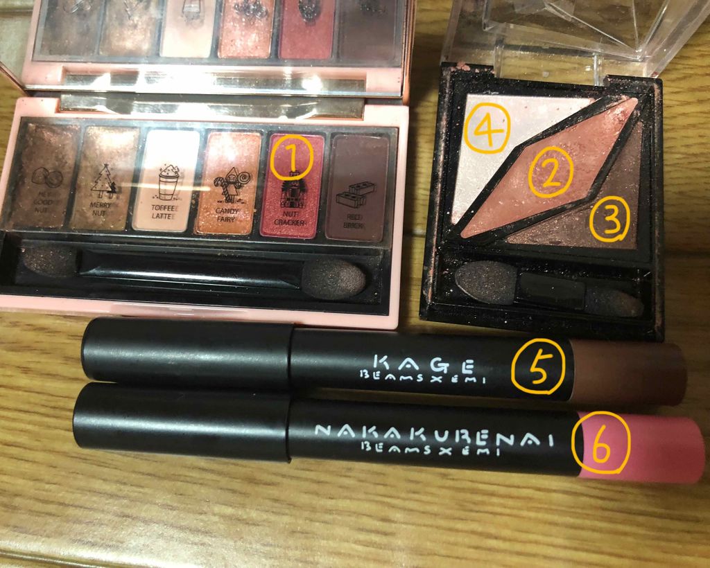 マイリトルナッツ ファンタスティック カラーアイズ/ETUDE/アイシャドウパレットを使ったクチコミ（2枚目）