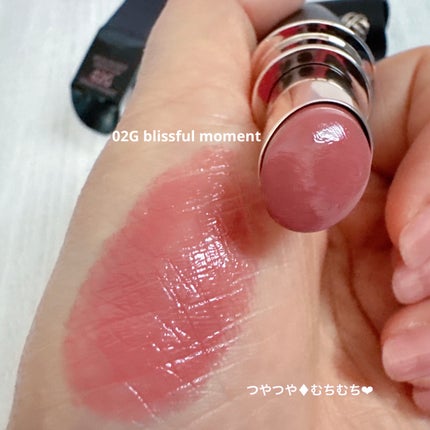 ルージュデコルテ クリームグロウ 02G blissful moment/DECORTÉ/口紅を使ったクチコミ(3枚目)