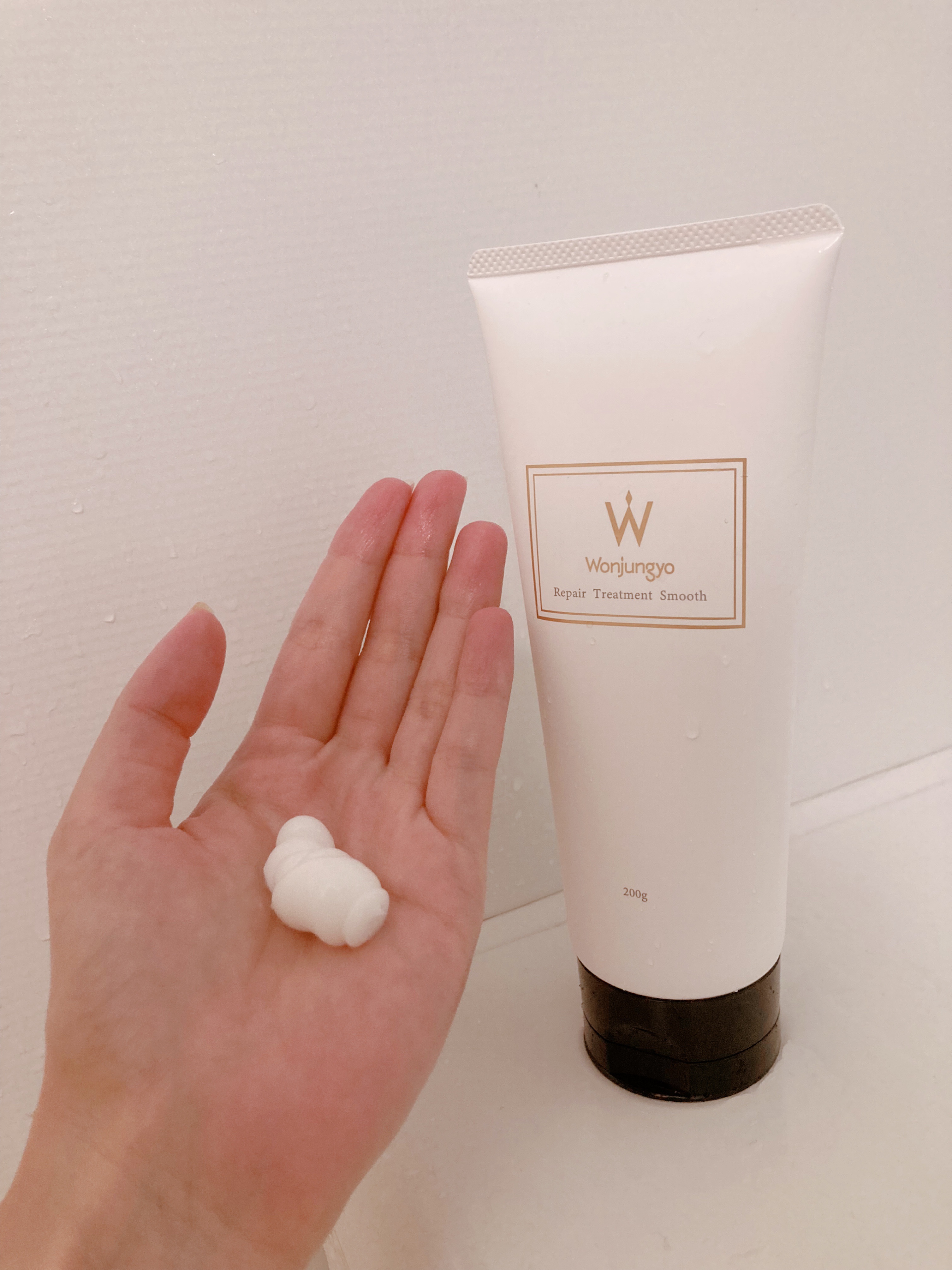 ウォンジョンヨ リペアシャンプー スムース／リペアトリートメント スムース/Wonjungyo/市販シャンプーを使ったクチコミ（3枚目）