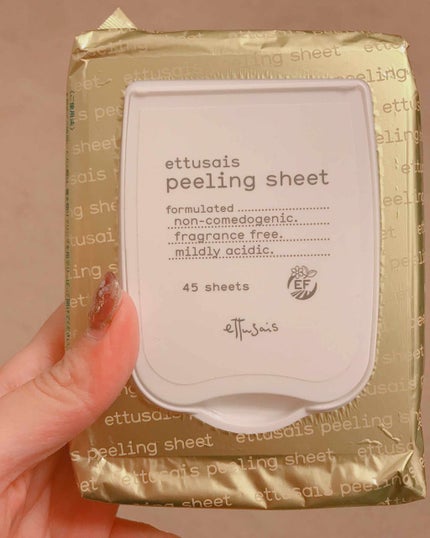 ふきとりピーリングシートN/ettusais/ピーリングを使ったクチコミ(1枚目)