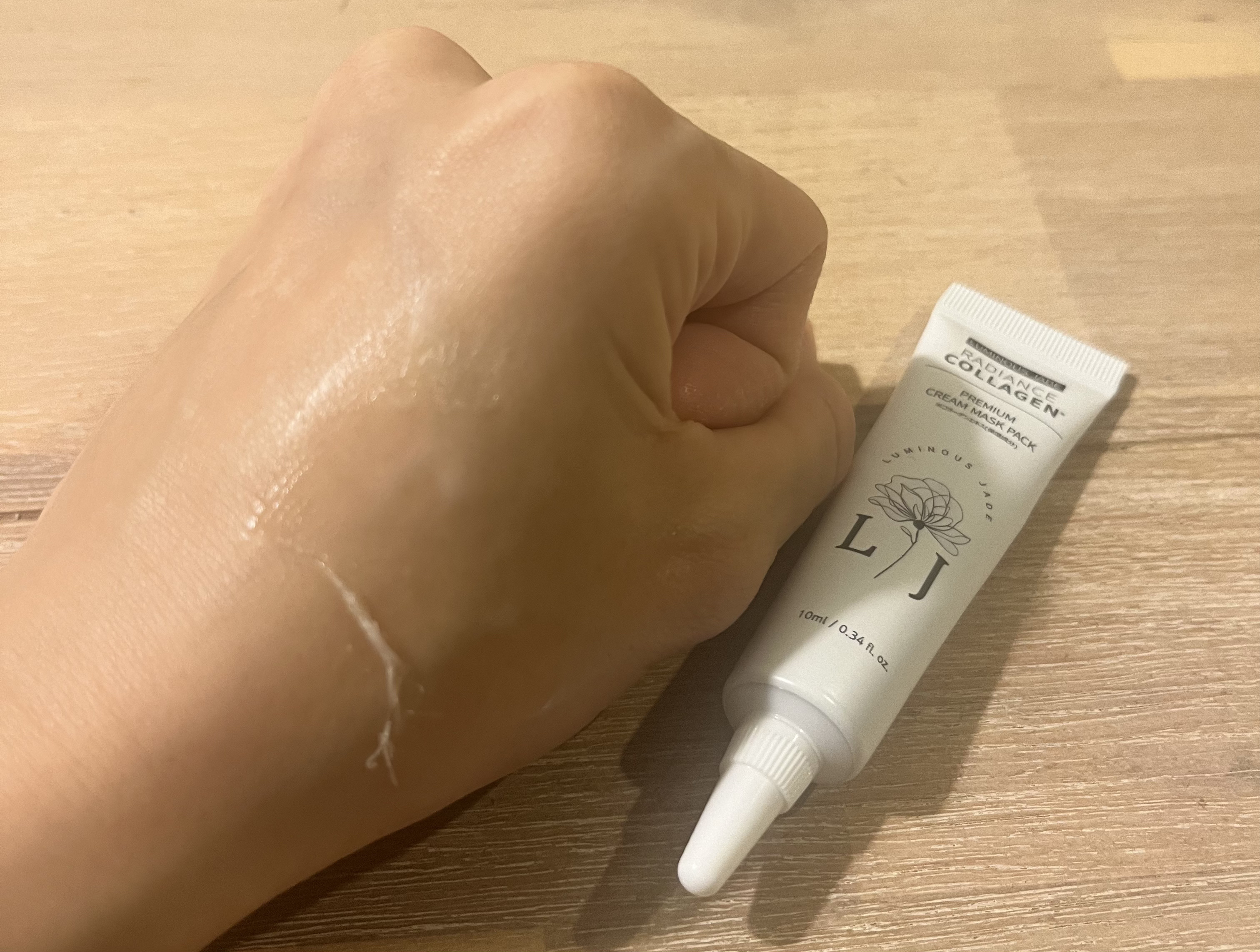 ラディアンスコラーゲンプレミアムクリームマスクパック/ LUMINOUS JADE/シートマスク・パックを使ったクチコミ（3枚目）