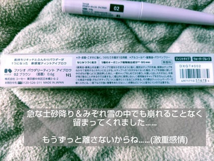 パウダリーティント アイブロウ/FASIO/眉ティントを使ったクチコミ(3枚目)