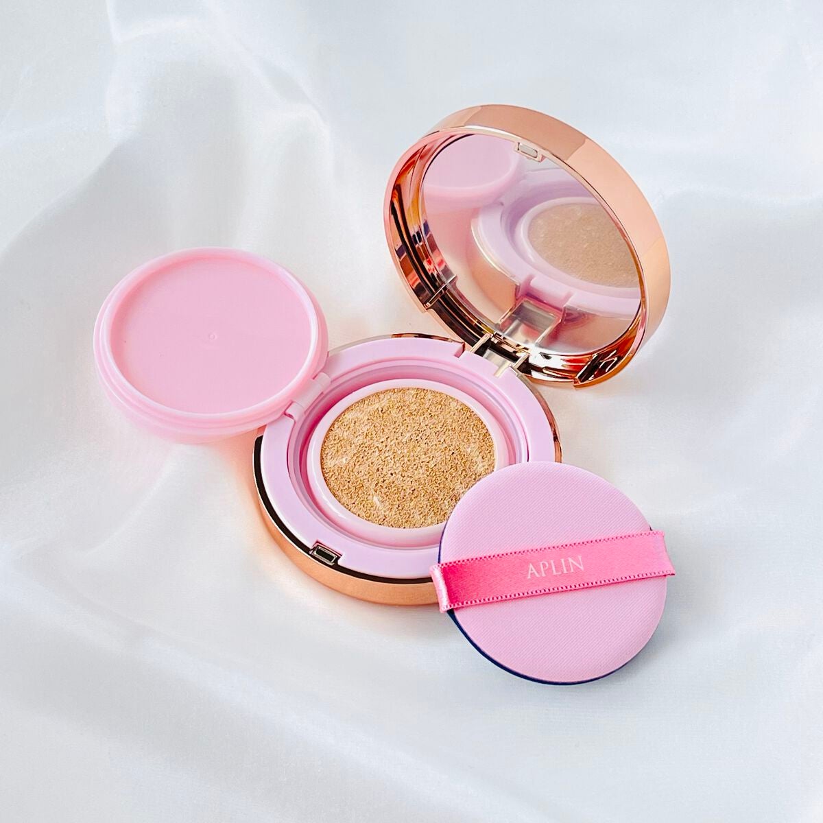 ピンクティーツリーカバークッション/APLIN/クッションファンデーションを使ったクチコミ(5枚目)