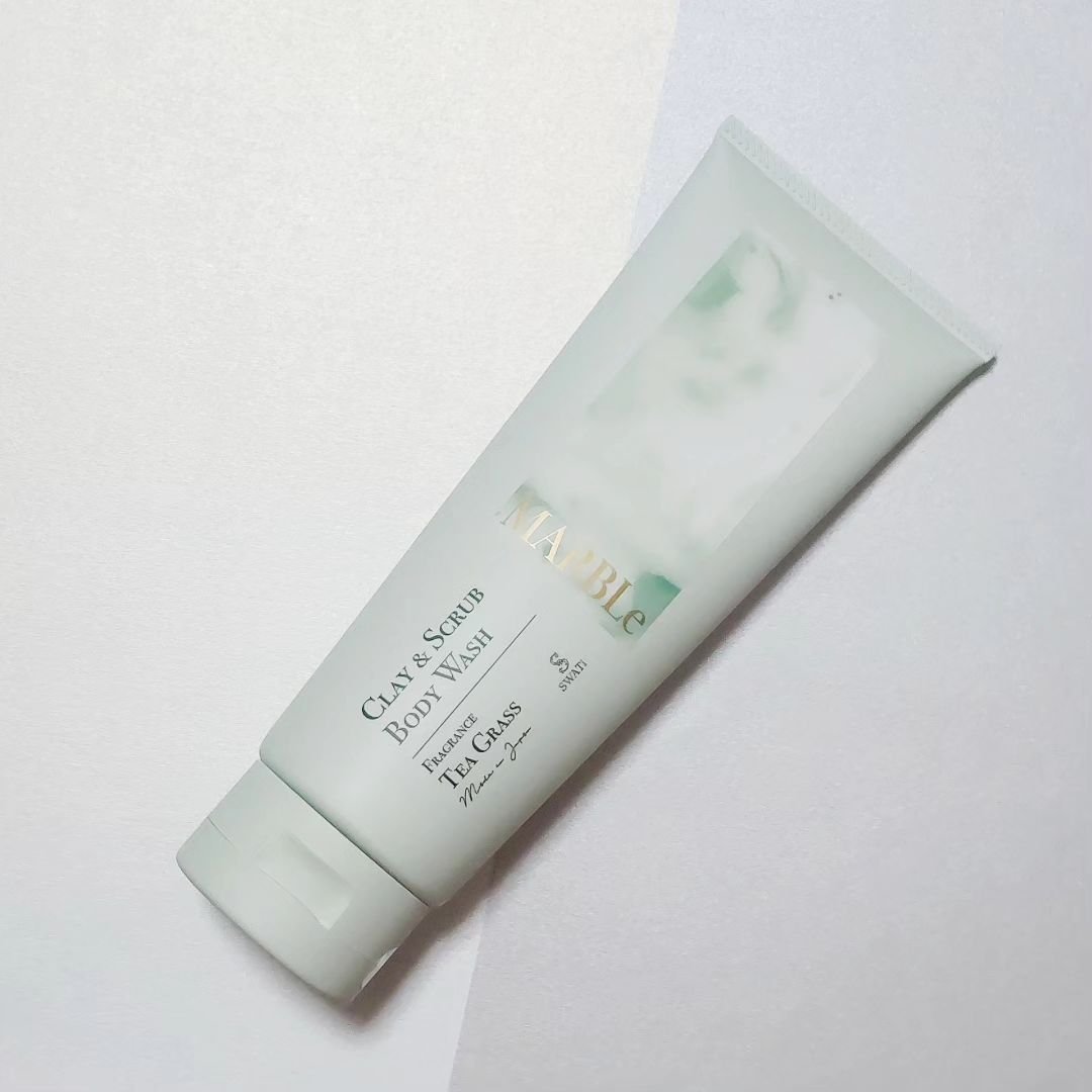 CLAY ＆ SCRUB BODY WASH/SWATi MARBLe/ボディスクラブを使ったクチコミ（1枚目）