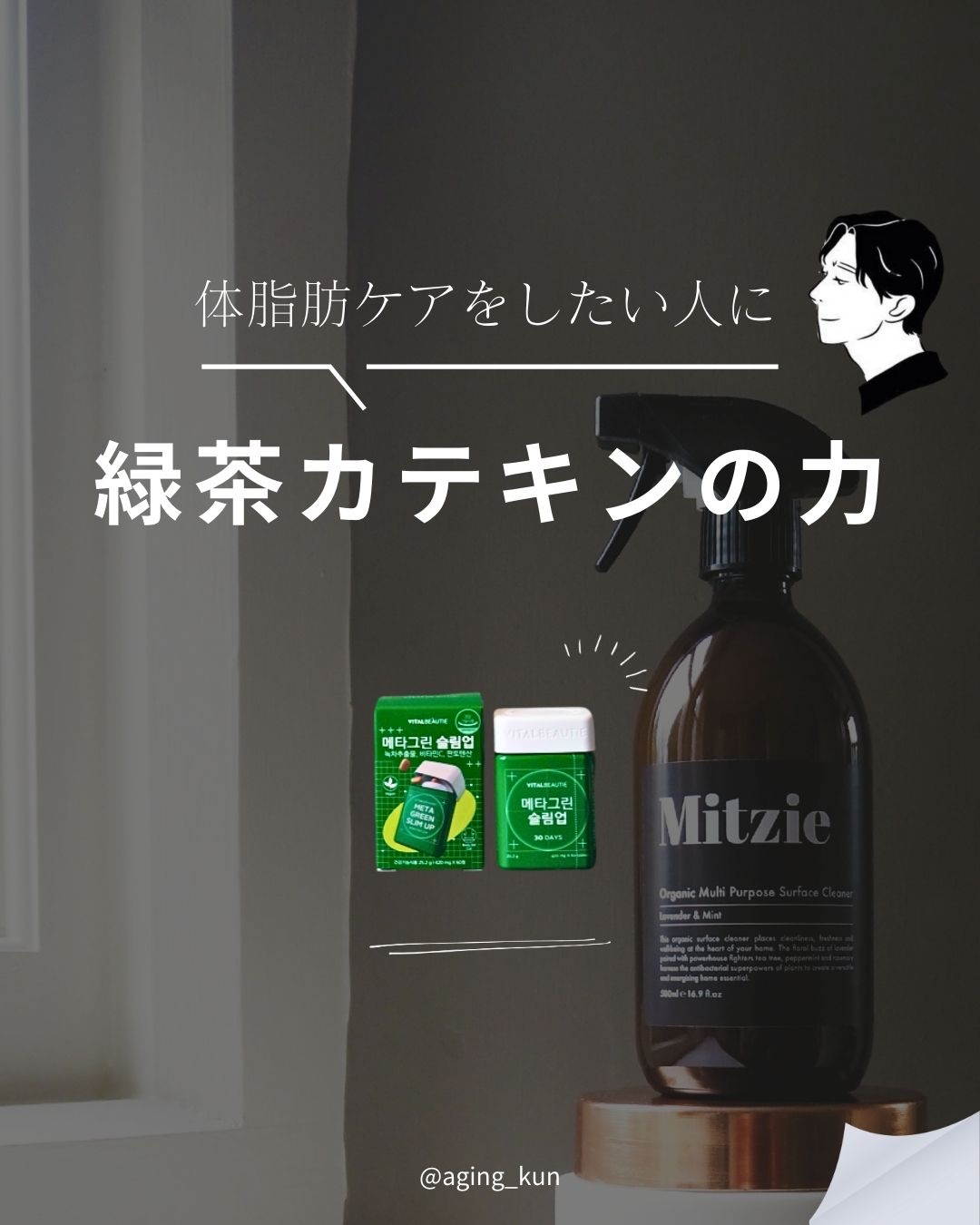 メタグリーンスリムアップ/VITALBEAUTIE/ボディサプリメントを使ったクチコミ（1枚目）