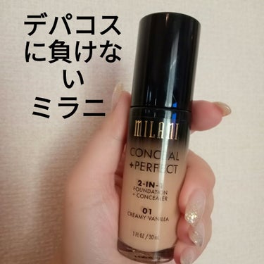 conceal+perfect/Milani Cosmetics/リキッドファンデーションを使ったクチコミ（2枚目）