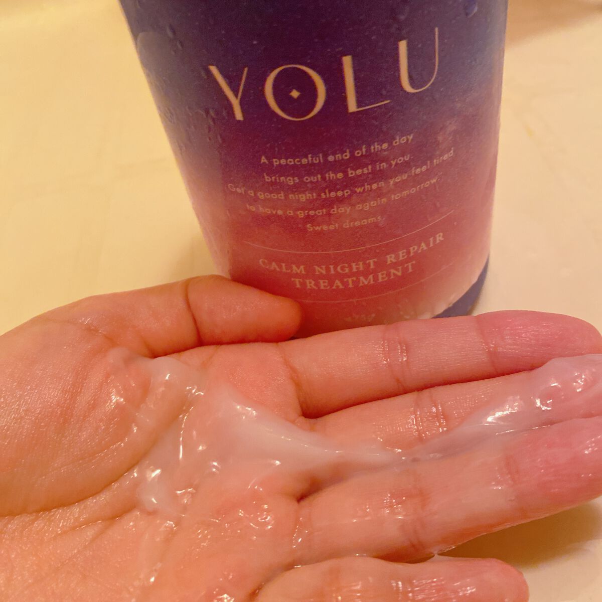 カームナイトリペアシャンプー/トリートメント/YOLU/市販シャンプーを使ったクチコミ(3枚目)