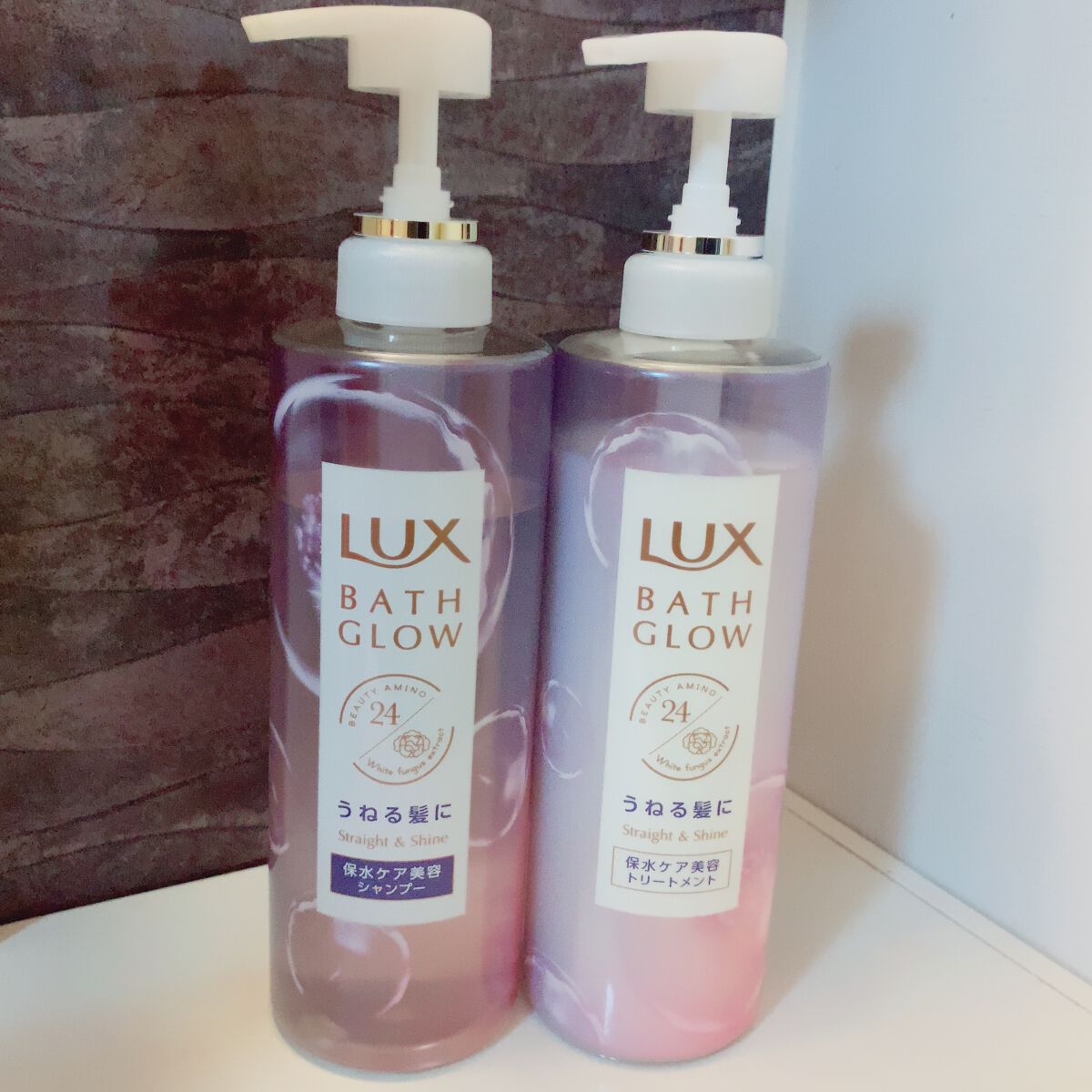 バスグロウ ストレート&シャイン シャンプー/トリートメント/LUX/市販シャンプーを使ったクチコミ（1枚目）