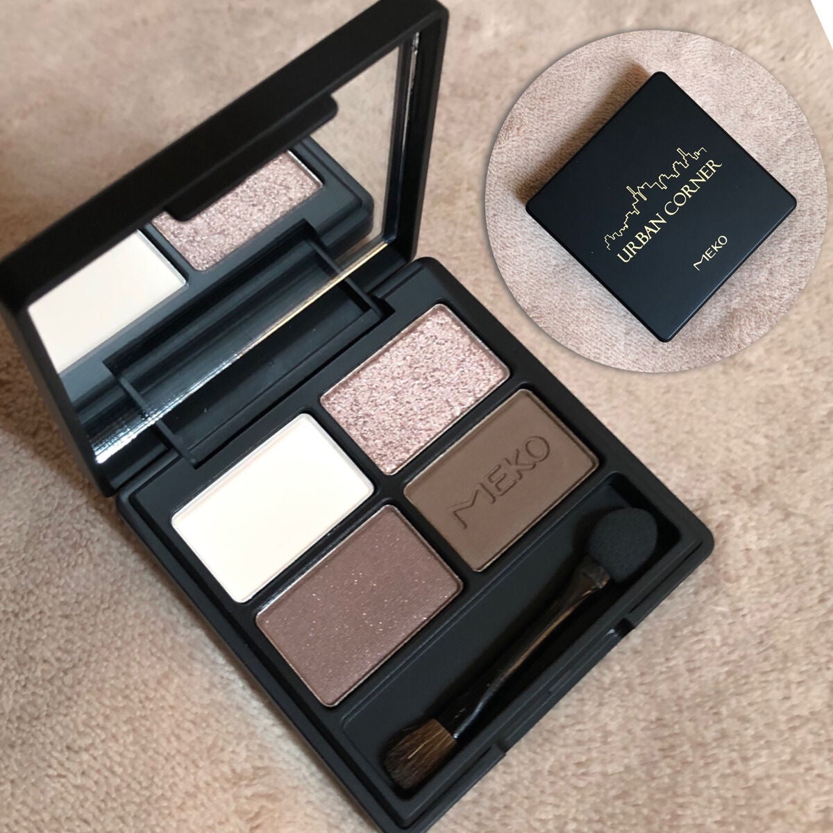 町街角4色アイシャドウパレット/Meko/アイシャドウパレットを使ったクチコミ(2枚目)