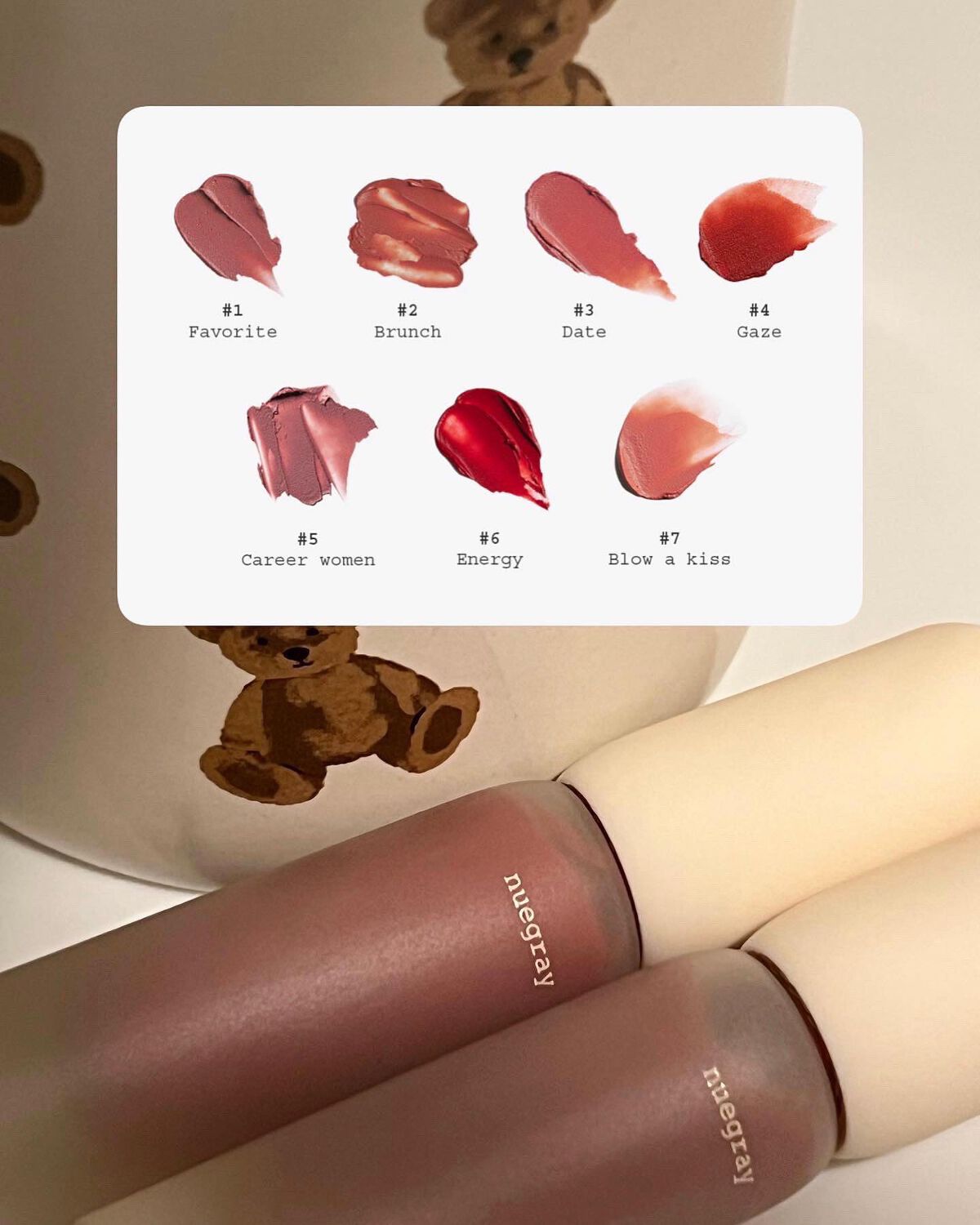 デイリームードマットリキッド/nuegray/リップグロスを使ったクチコミ(5枚目)