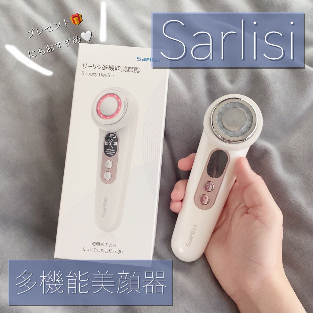 超音波美顔器 光エステ イオン導入導出 クレンジング フェイスケア/Sarlisi/美顔器・マッサージを使ったクチコミ(1枚目)