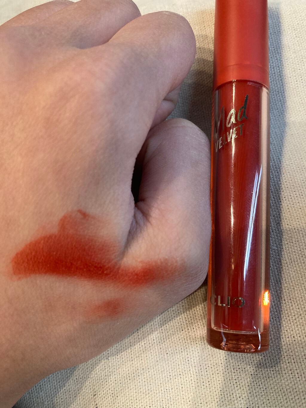 マッド ベルベット ティント/CLIO/口紅を使ったクチコミ(1枚目)
