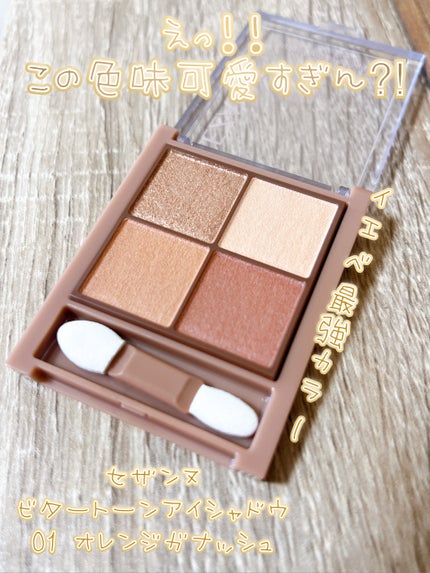 ビタートーンアイシャドウ/CEZANNE/パウダーアイシャドウを使ったクチコミ(1枚目)