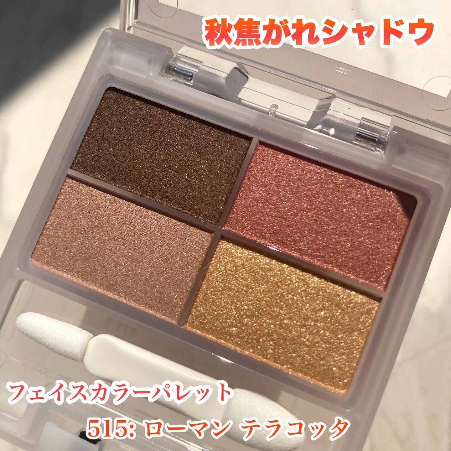 フェイスカラーパレット 515 ローマンテラコッタ/チャコット・コスメティクス/アイシャドウパレットを使ったクチコミ（1枚目）