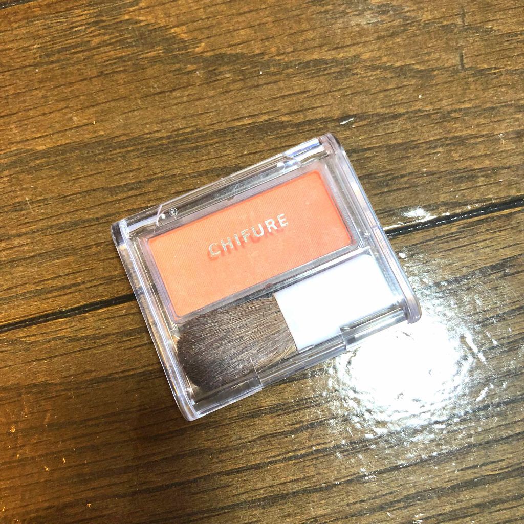 チーク カラー(ブラシ付)/ちふれ/パウダーチークを使ったクチコミ（1枚目）