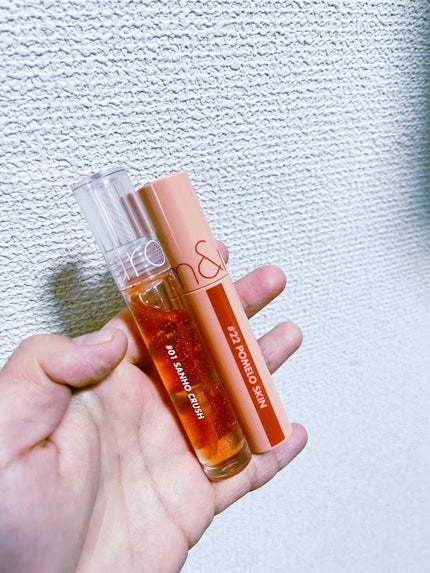 ジューシーラスティングティント/rom&nd/リップティントを使ったクチコミ(1枚目)