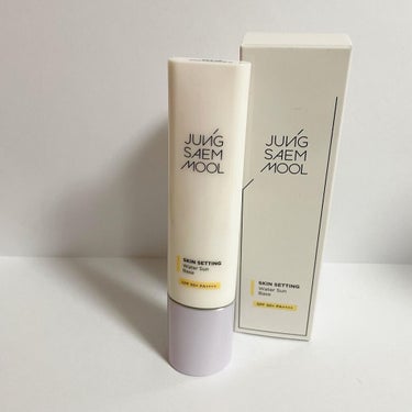 JUNG SAEM MOOL スキンセッティング ウォーターサンベースのクチコミ「ジョンセンムル  スキンセッティングウォーターサンベース
¥1,634(Qoo10メガ割価格).....」（2枚目）