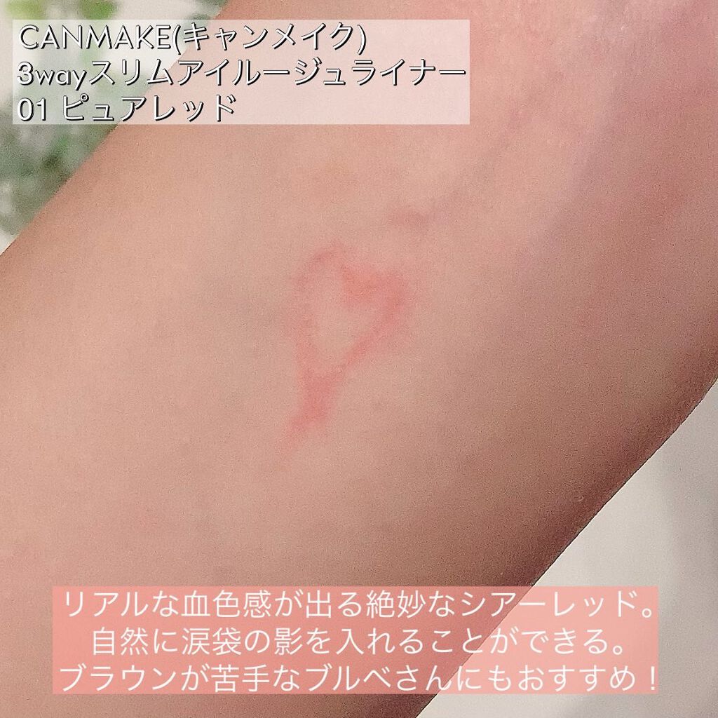 3wayスリムアイルージュライナー/キャンメイク/リキッドアイライナーを使ったクチコミ(3枚目)