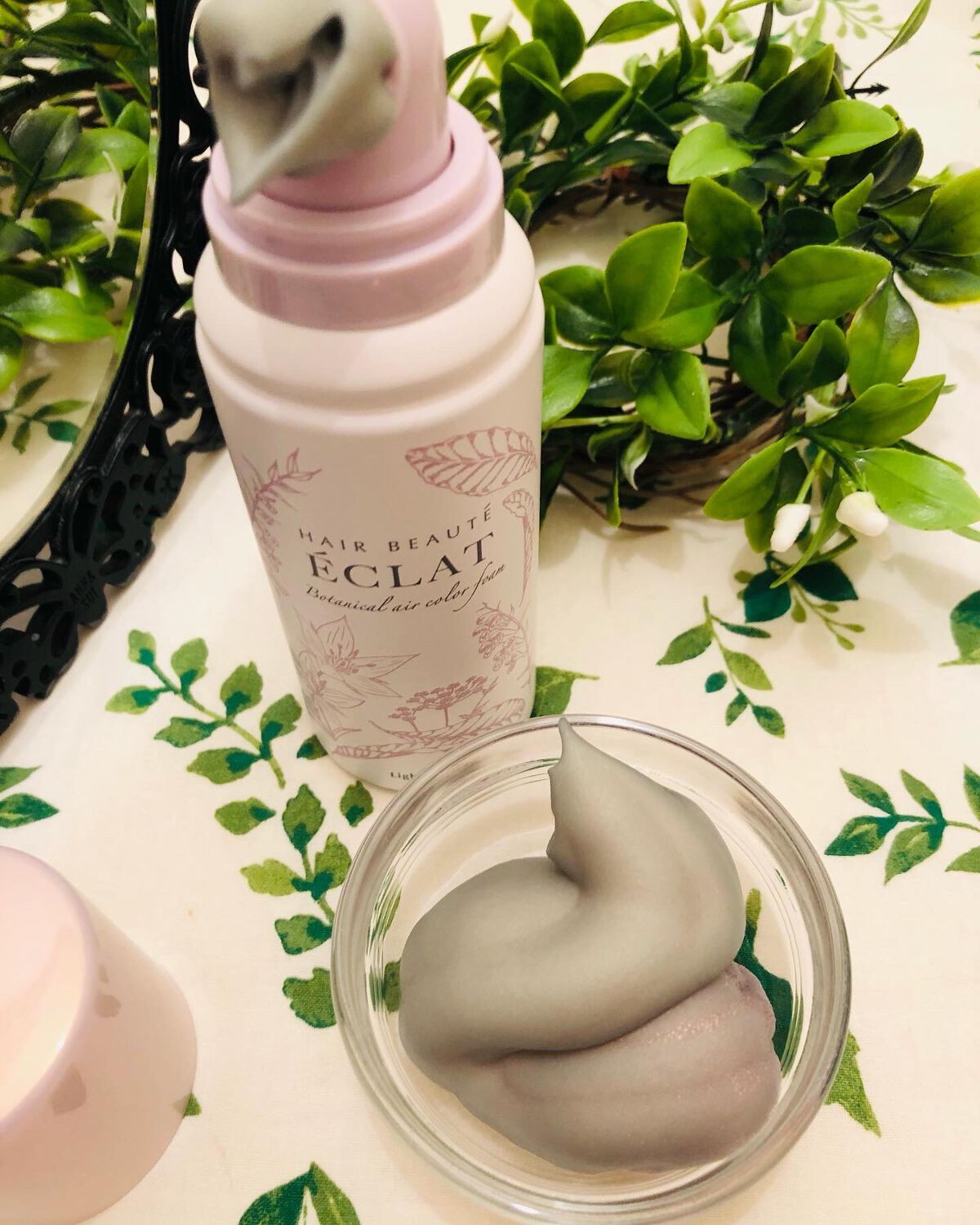 ボタニカルエアカラーフォーム/ヘアボーテ エクラ/ヘアカラーを使ったクチコミ(2枚目)