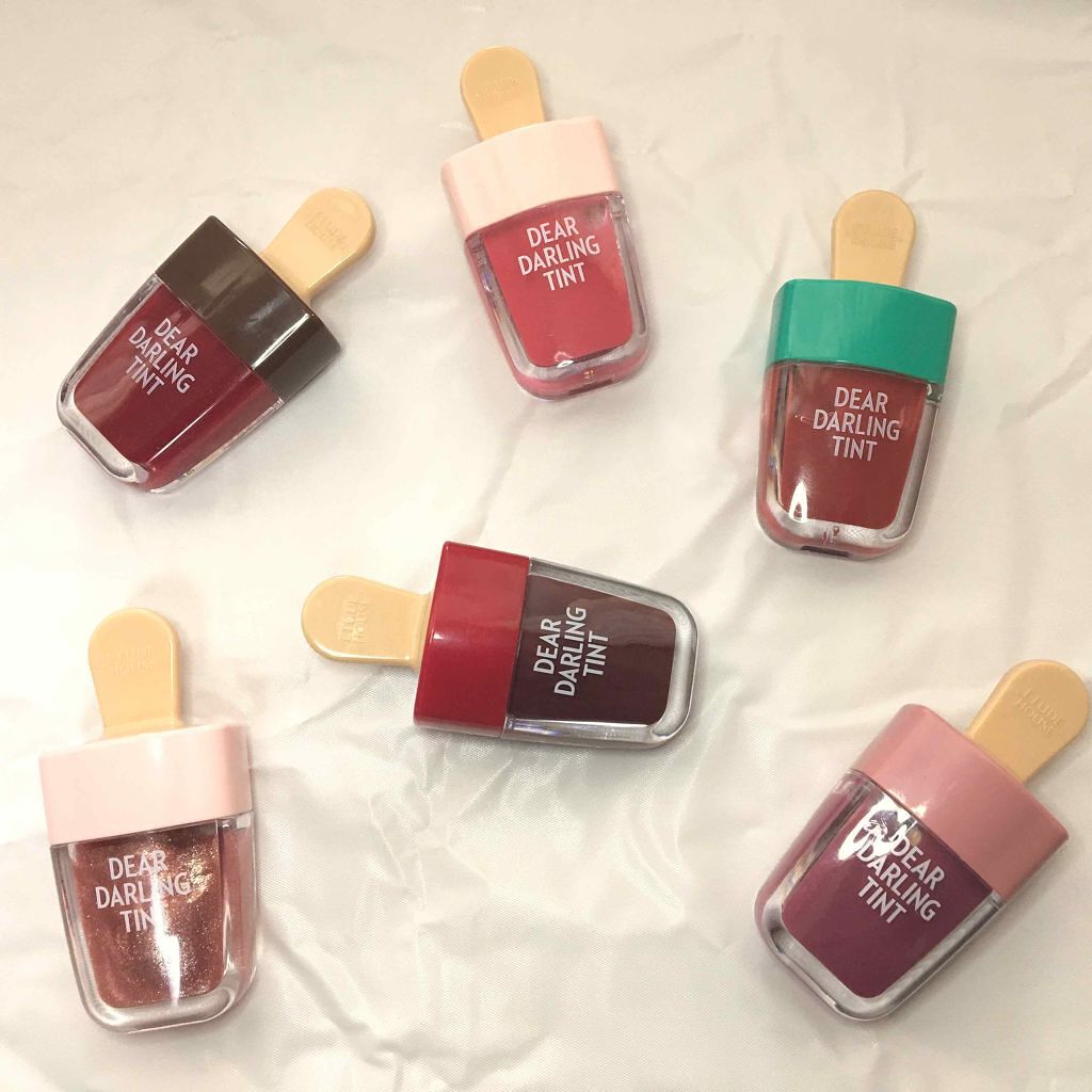 ディアダーリン ウォータージェルティント （アイスティント）/ETUDE/口紅を使ったクチコミ（1枚目）