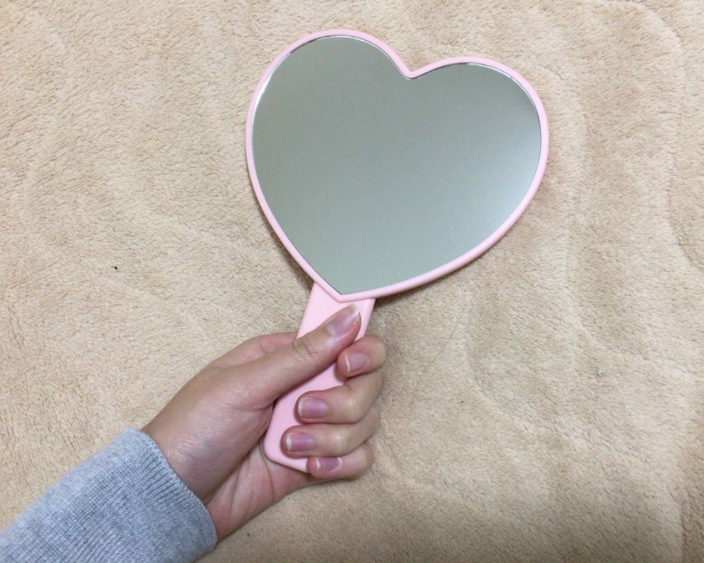 LOVE 3CE heart hand mirror/3CE/その他化粧小物を使ったクチコミ(2枚目)