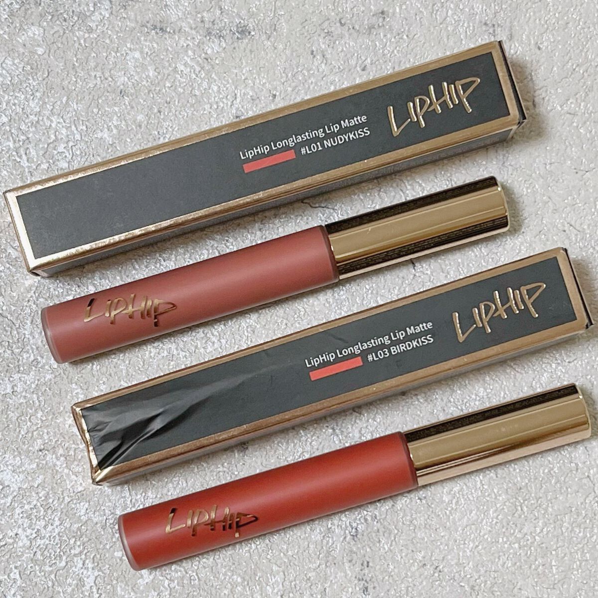 ロングラスティングマットティント 01 ヌーディキス /LIPHIP(リップヒップ)/リップティントを使ったクチコミ（1枚目）