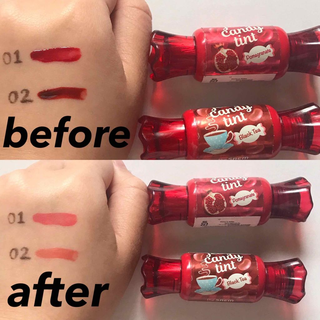 ジェリー キャンディー ティント/the SAEM/リップティントを使ったクチコミ(4枚目)