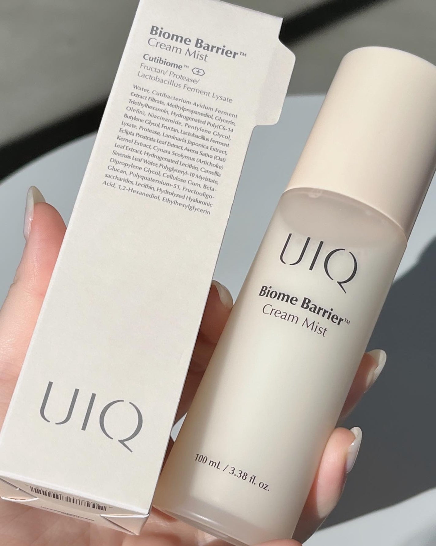バイオームバリア クリームミスト/UIQ/ミスト状化粧水を使ったクチコミ(1枚目)