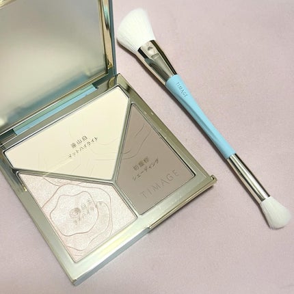 ハイライトシェーディングパレット/TIMAGE/パウダーハイライトを使ったクチコミ(3枚目)