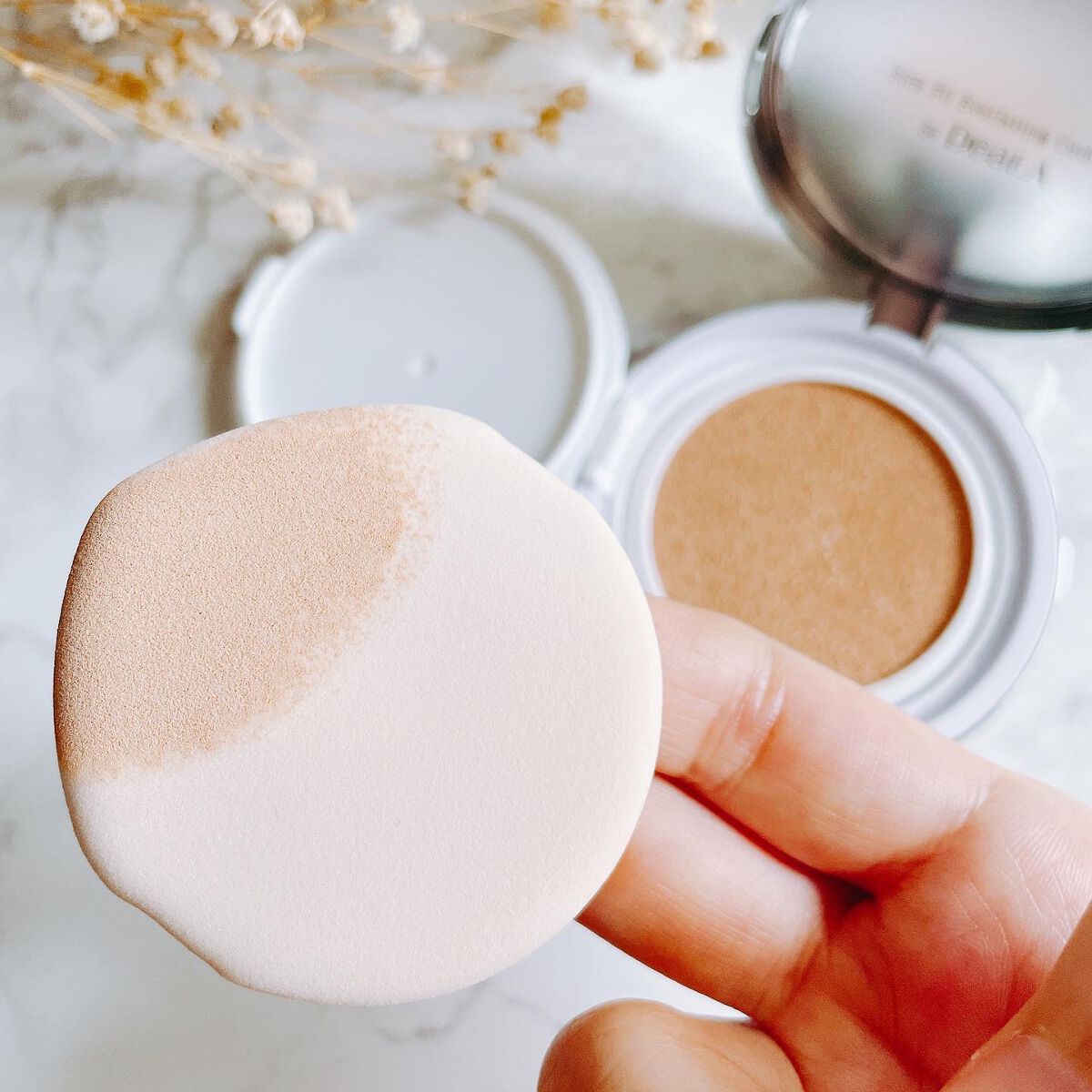 スリムフィット エバーラスティング クッション/Dear.A/クッションファンデーションを使ったクチコミ（2枚目）