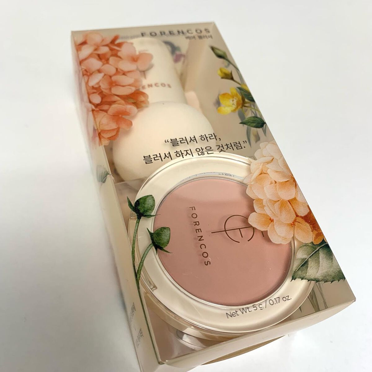 ベアブラッシャー パフ付き/フォレンコス/パウダーチークを使ったクチコミ(7枚目)