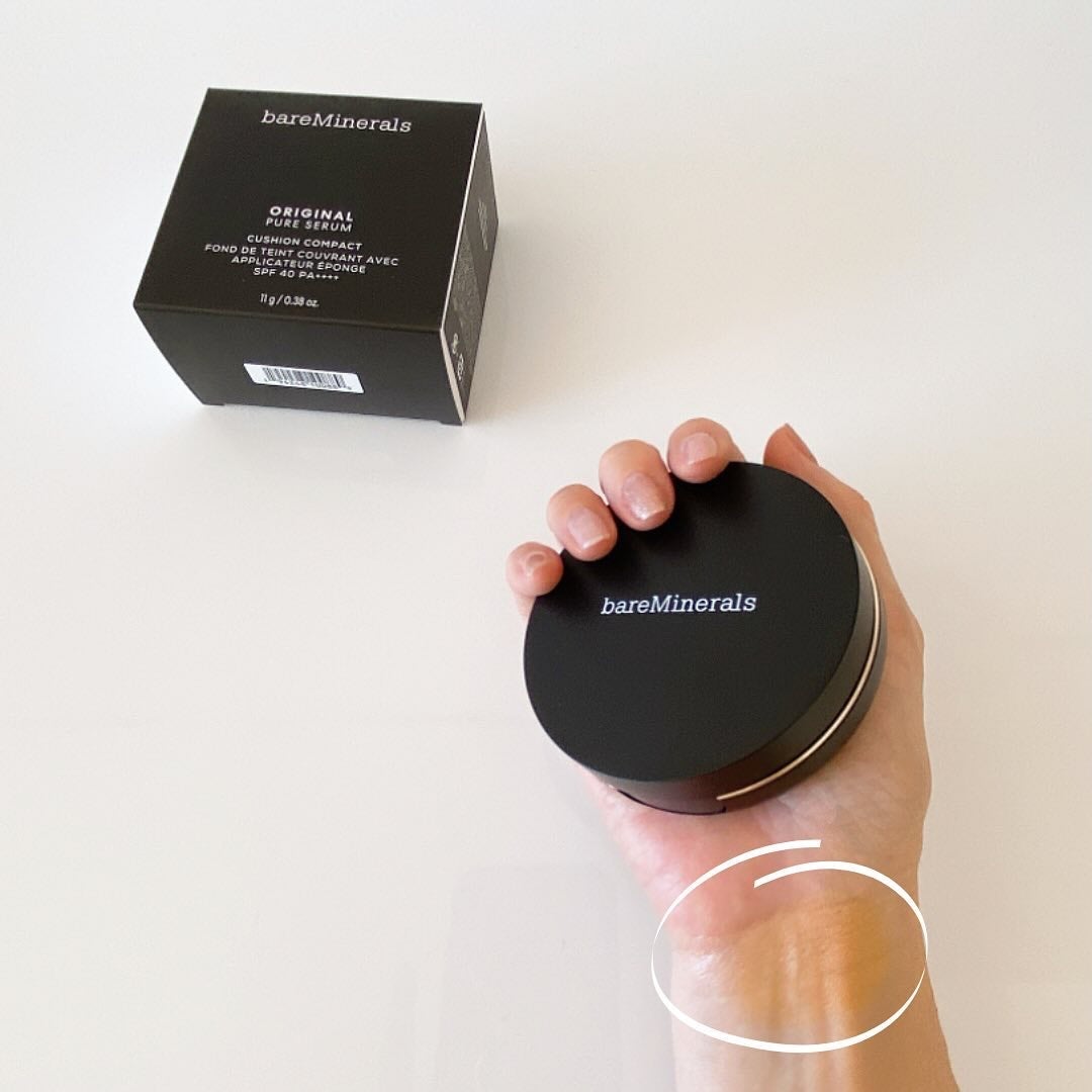オリジナル ピュア セラム カバーアップ クッション/bareMinerals/クッションファンデーションを使ったクチコミ(3枚目)