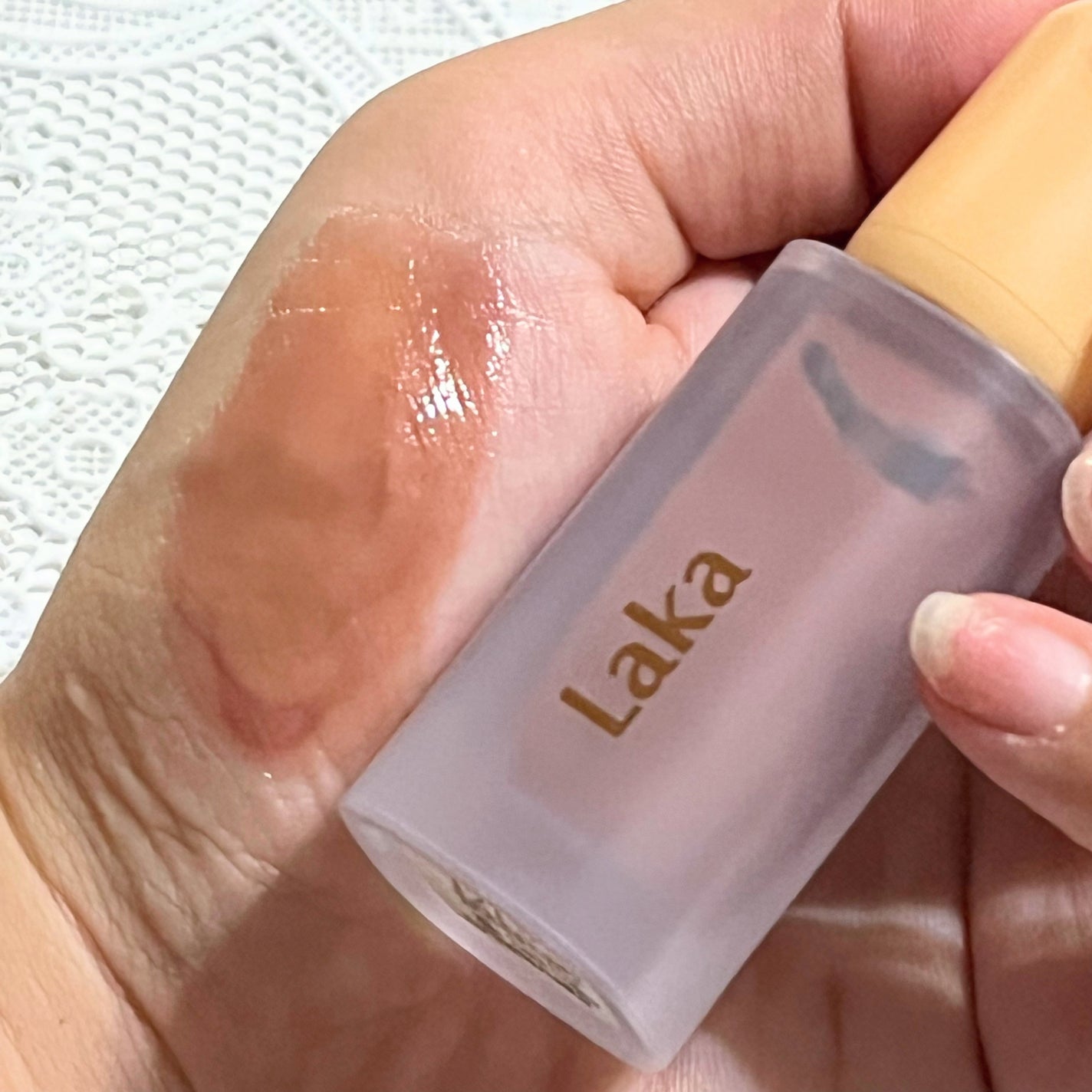 フルーティーグラムティント/Laka/リップティントを使ったクチコミ(10枚目)