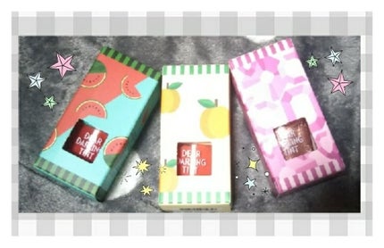 ディアダーリン ウォータージェルティント (アイスティント)/ETUDE/口紅を使ったクチコミ(1枚目)