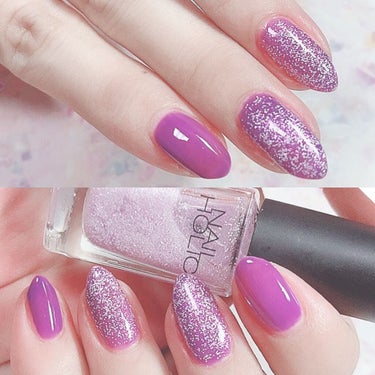 ネイルホリック Aurora Glitter PU163/ネイルホリック/マニキュアを使ったクチコミ（2枚目）