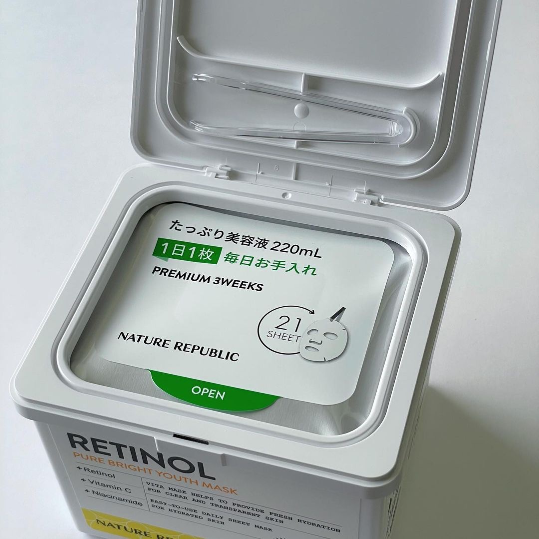 キューブマスク レチノール/ネイチャーリパブリック/シートマスク・パックを使ったクチコミ（3枚目）