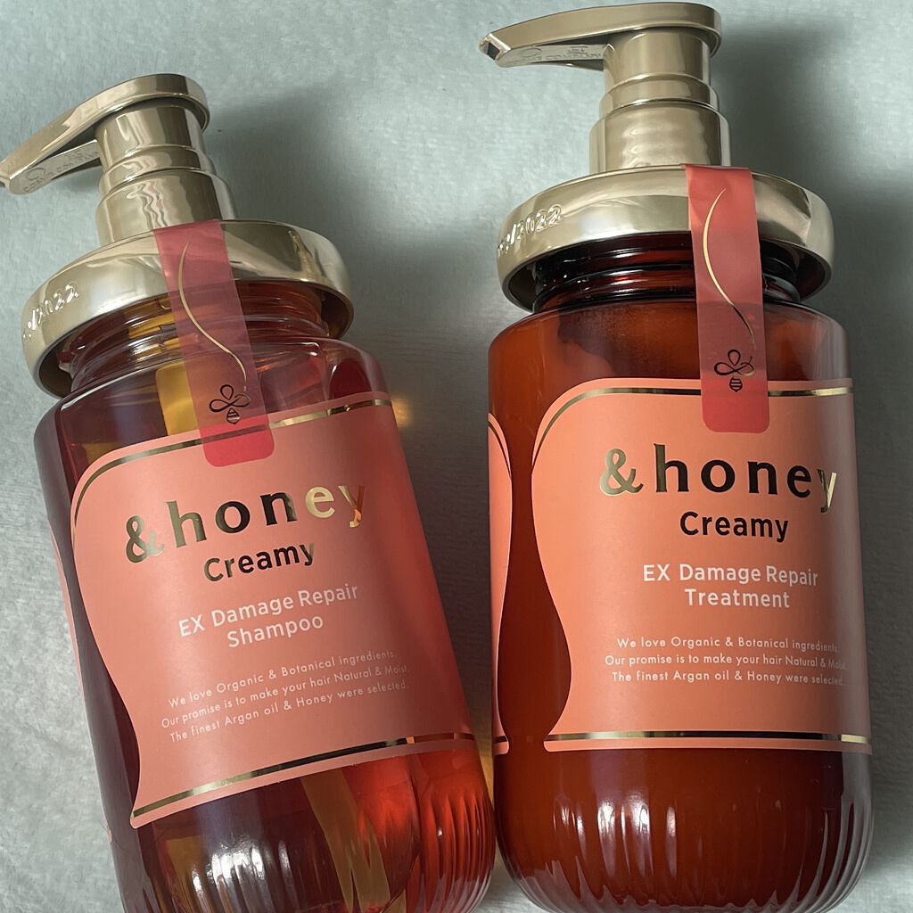 Creamy EXダメージリペアシャンプー1.0/ヘアトリートメント2.0/&honey/市販シャンプーを使ったクチコミ（1枚目）