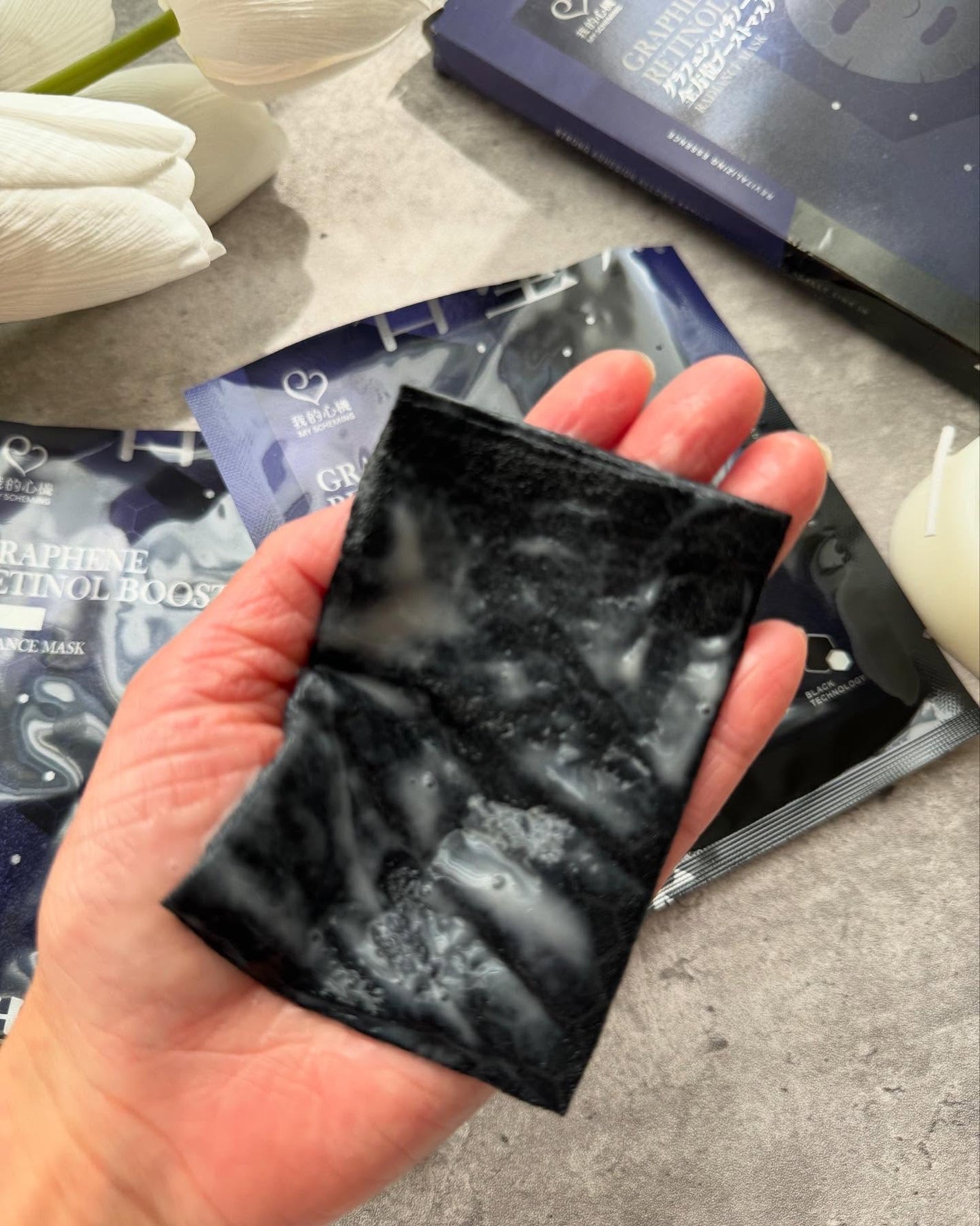 グラフェン×レチノール 全方位フェイシャルマスク/我的心機/シートマスク・パックを使ったクチコミ(4枚目)