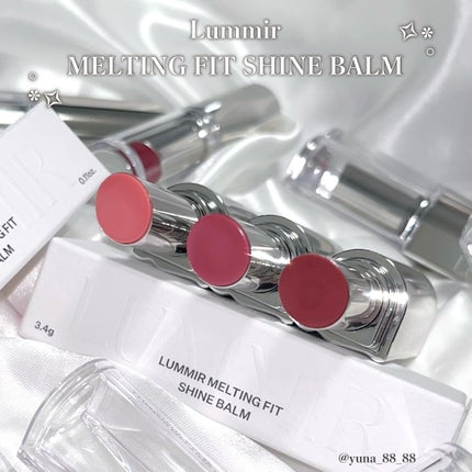 MELTING FIT SHINE BALM/Lummir/口紅を使ったクチコミ(2枚目)