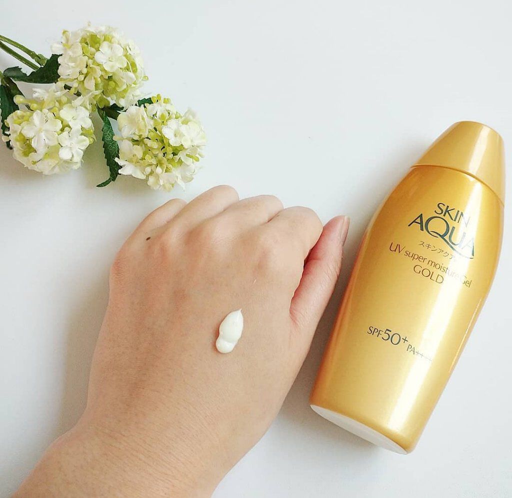 スーパーモイスチャージェルゴールド/スキンアクア/日焼け止めジェルを使ったクチコミ（2枚目）