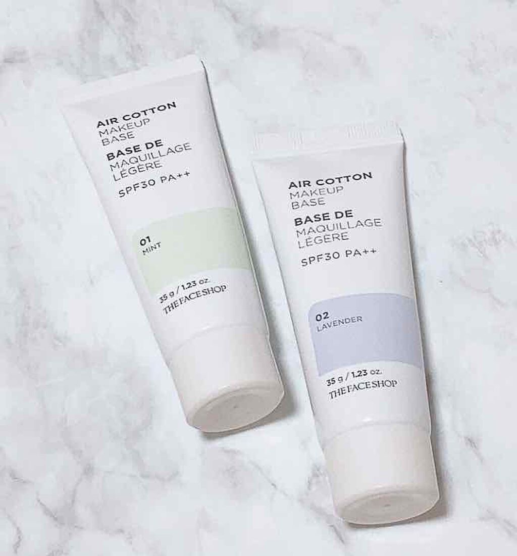 エアコットンメイクアップべース /THE FACE SHOP/化粧下地を使ったクチコミ（2枚目）