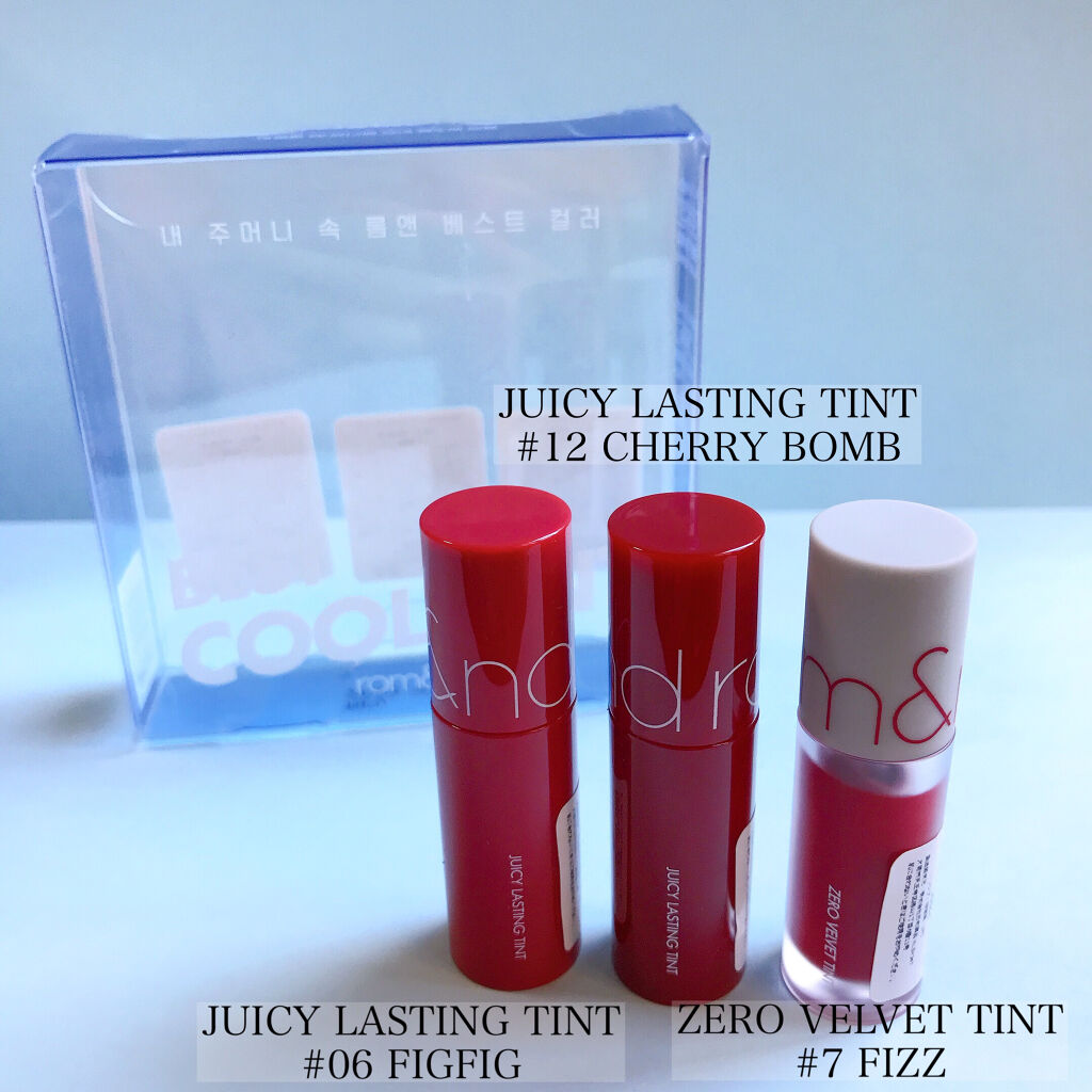 ベストティントエディション ミニリップキット 01 ウォームトーン/rom&nd/リップティントを使ったクチコミ（2枚目）