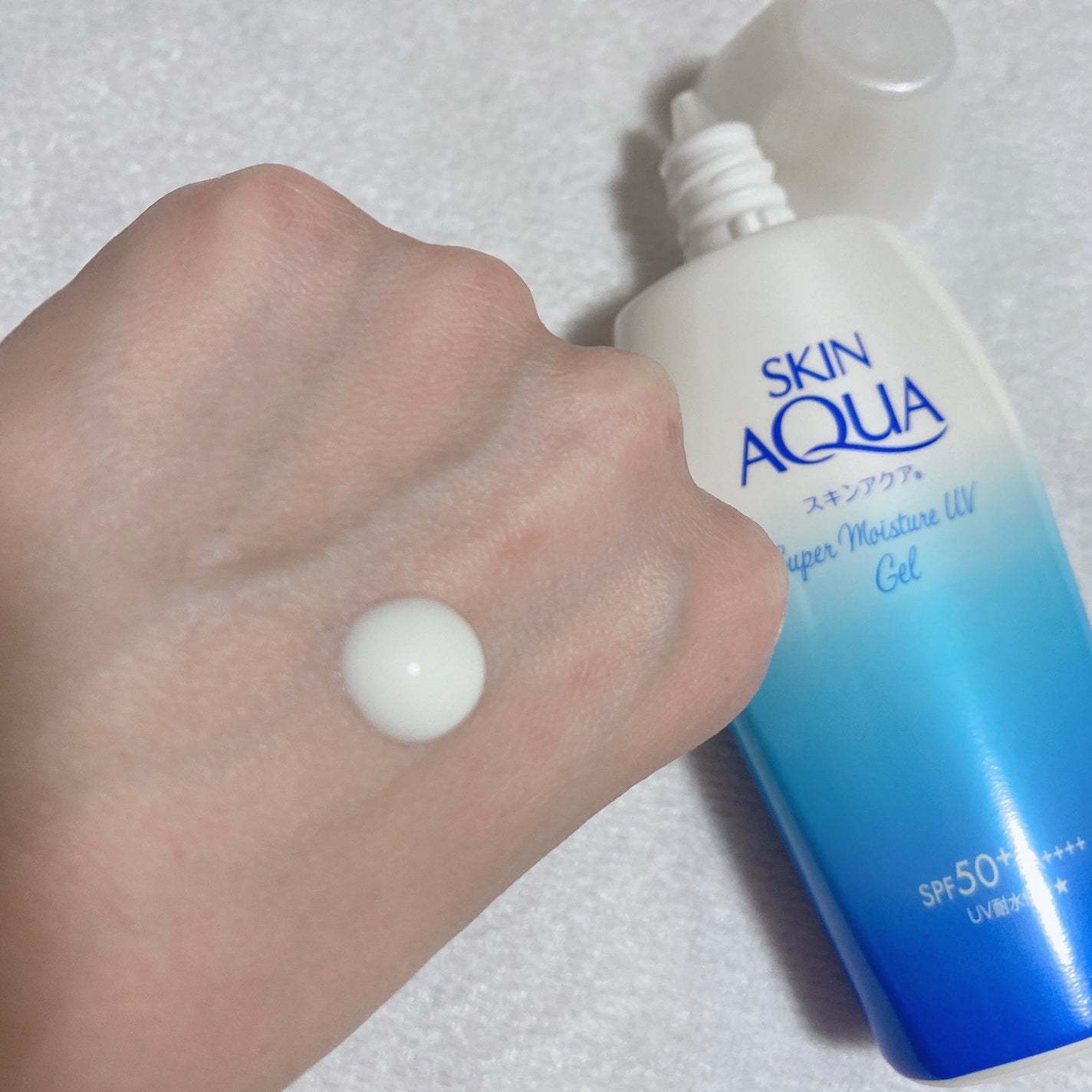 スキンアクア スーパーモイスチャージェル/スキンアクア/日焼け止めジェルを使ったクチコミ(2枚目)