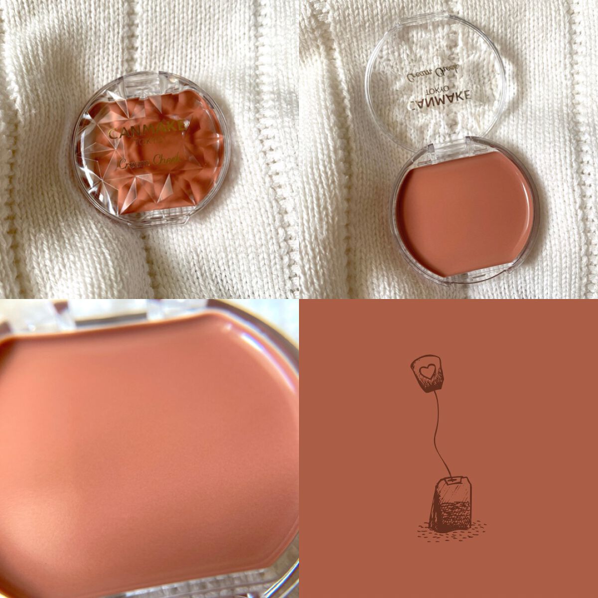 クリームチーク/キャンメイク/ジェル・クリームチークを使ったクチコミ(2枚目)