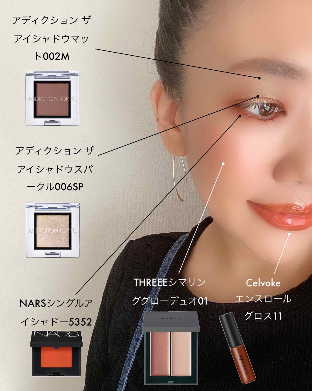 シングルアイシャドー 5352 パプリカ/NARS/単色アイシャドウを使ったクチコミ（1枚目）