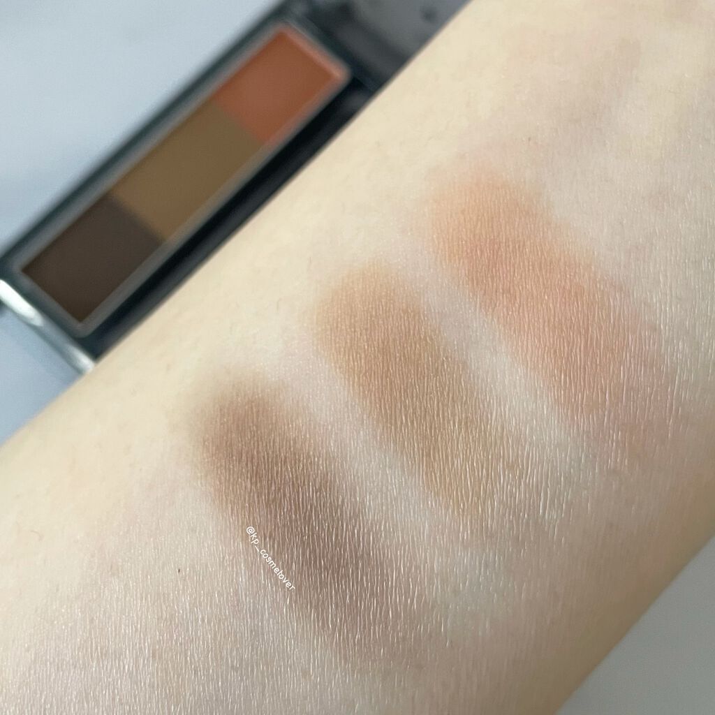 アイブロー パウダー OR10 テラコッタ/ちふれ/パウダーアイブロウを使ったクチコミ（3枚目）