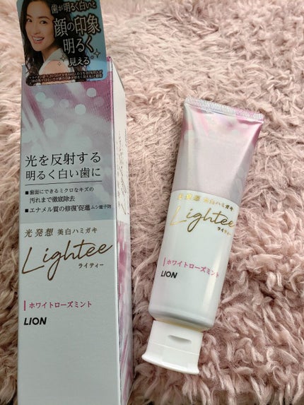 Lighteeハミガキ ホワイトローズミント 53g/ライオン/歯磨き粉を使ったクチコミ(1枚目)