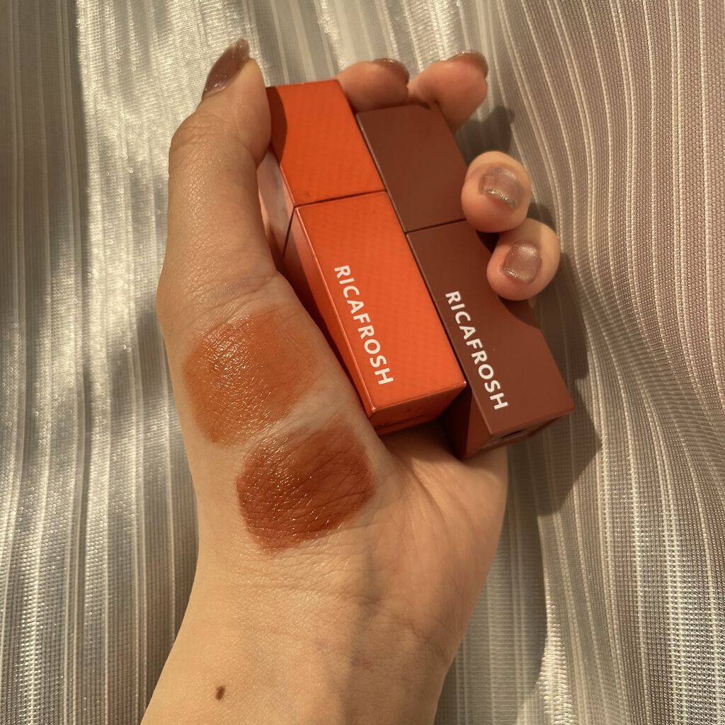 ジューシーリブティント/RICAFROSH/リップティントを使ったクチコミ（2枚目）