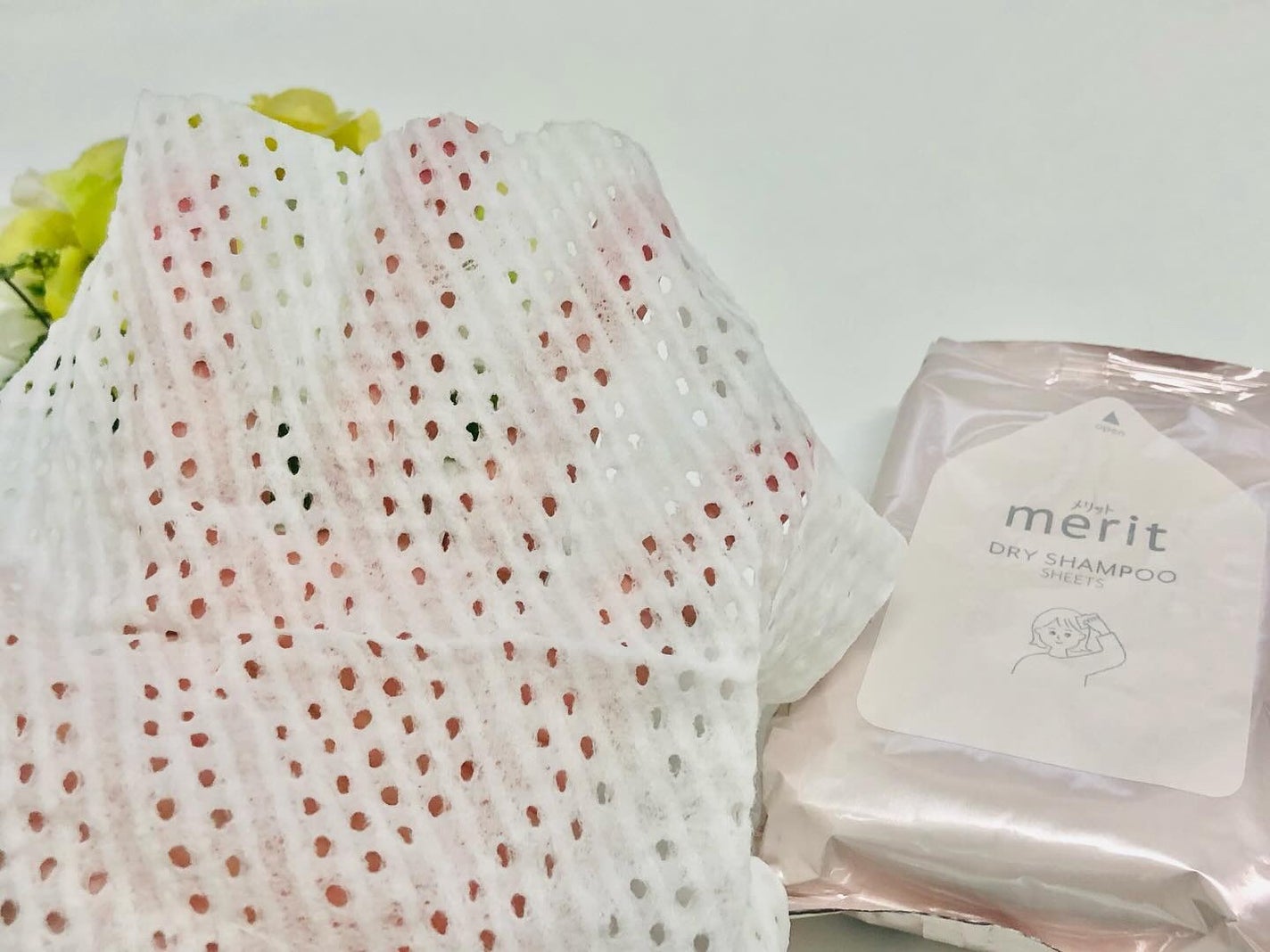 メリット ドライシャンプーシート すっきり爽快タイプ/メリット/ドライシャンプーを使ったクチコミ(8枚目)